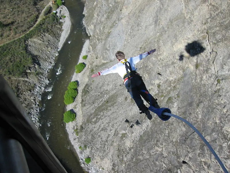 Scary bungee jump.